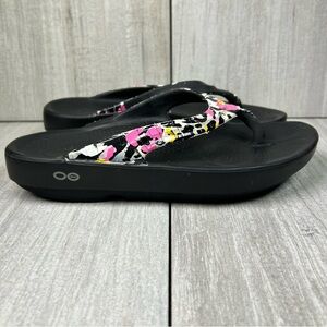 OOFOS OOlala Recovery Slides Thong Flip Flop Slide On Comfort Shoe Womens Size 6